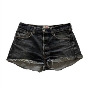 Vintage Black Levi Shorts 